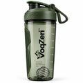 VoqZeri™ 700ml Protein Shaker Bottle with Wire Whisk Ball, Ergonomic Non-Slip Grip &amp; Integrated Carry Loop – Leak-Proof Gym &amp; Outdoor Water Bottle (Forest Green)